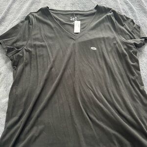 Maurices Charcoal V-Neck Tee